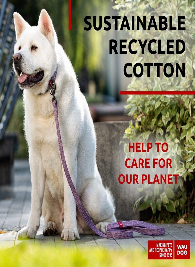 WauDog Recycled Cotton Dog Leash Eco-Friendly Alternative to Nylon for Small Medium and Large Dogs - Reflective Strong Dog Leashes for Large Breeds - Puppy Leash - Image 2